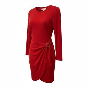 ❤️ Michael Kors Red Faux Wrap Dress (NWT, Size M)